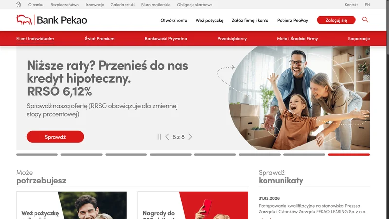 Screenshot of Bank Pekao S.A.
