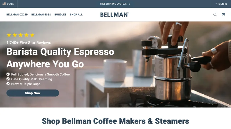 Screenshot of Bellman Espresso