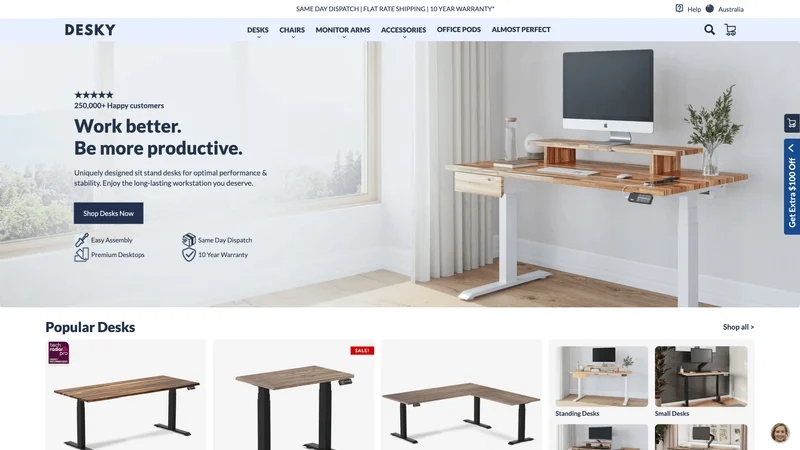 Screenshot of Desky