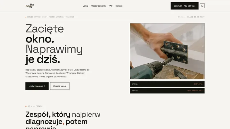 Screenshot of perfokno.pl